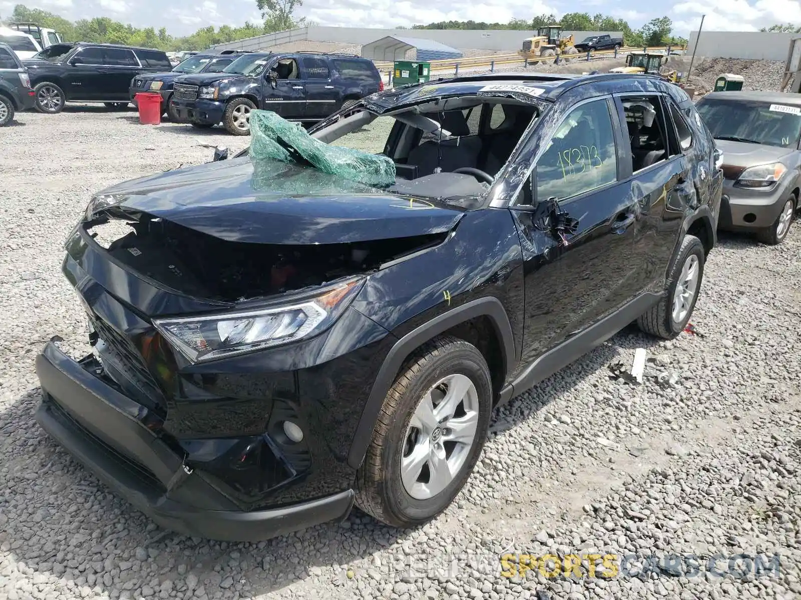 2 Photograph of a damaged car JTMW1RFV9LD518801 TOYOTA RAV4 2020