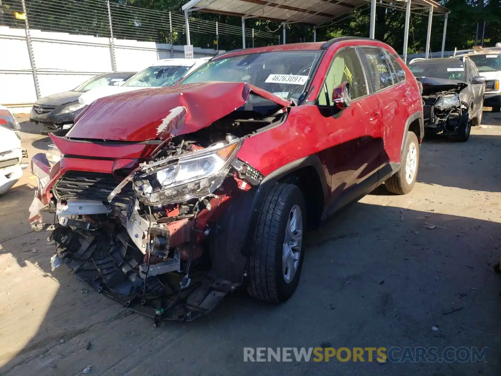 2 Photograph of a damaged car JTMW1RFV9LD519091 TOYOTA RAV4 2020