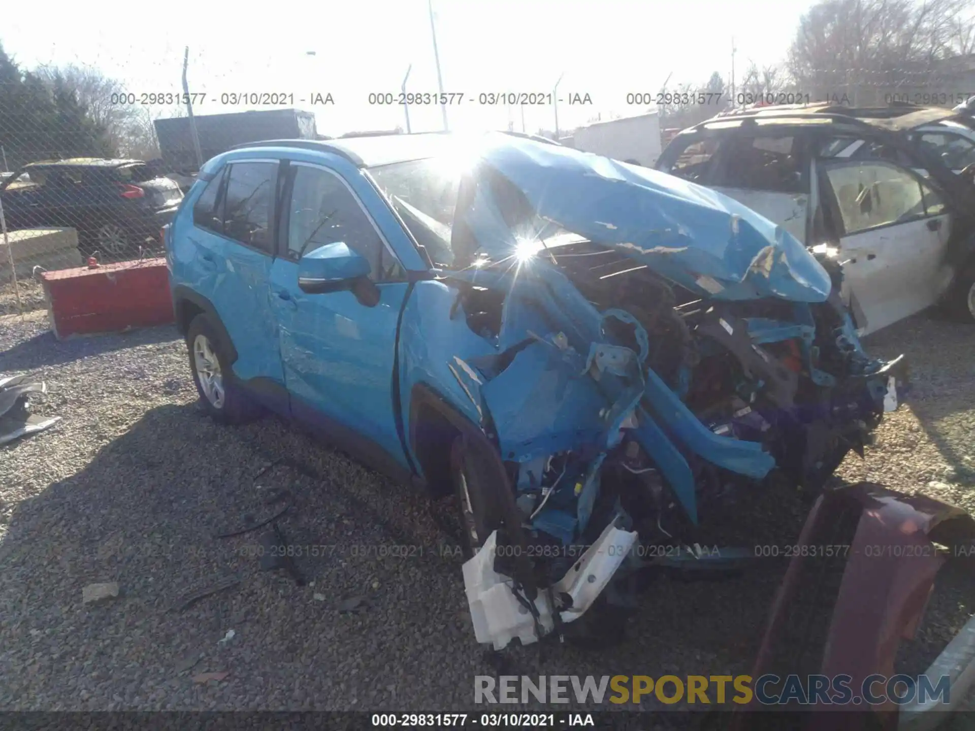 1 Photograph of a damaged car JTMW1RFV9LJ020535 TOYOTA RAV4 2020