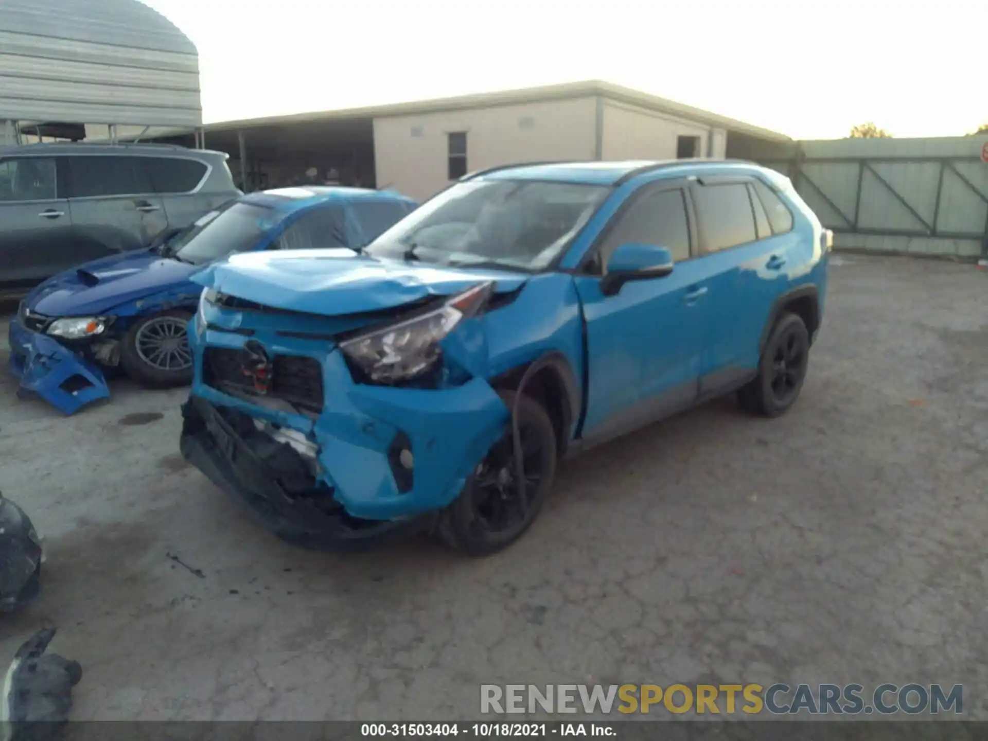 2 Photograph of a damaged car JTMW1RFVXLD048004 TOYOTA RAV4 2020