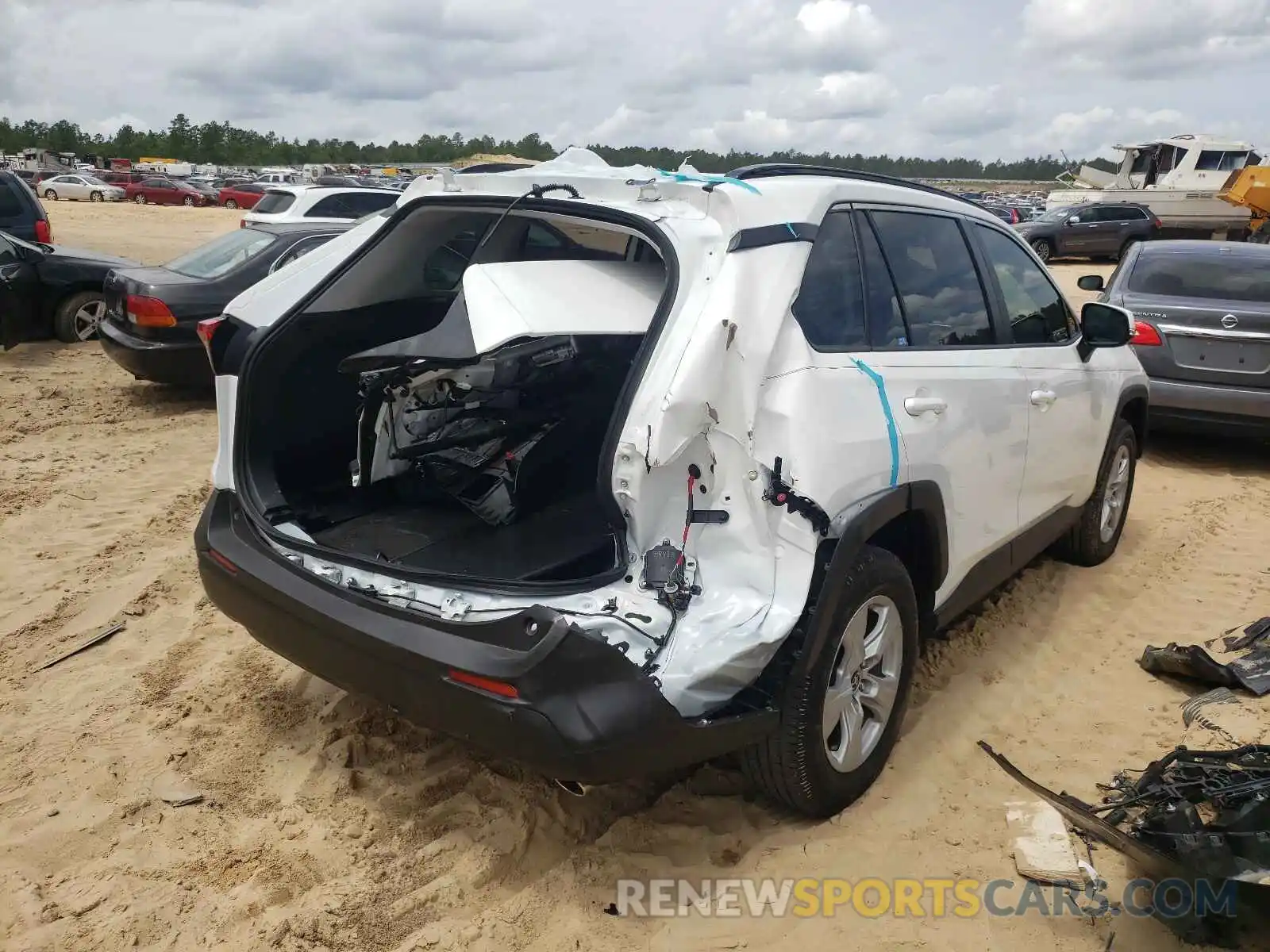 4 Photograph of a damaged car JTMW1RFVXLD054692 TOYOTA RAV4 2020