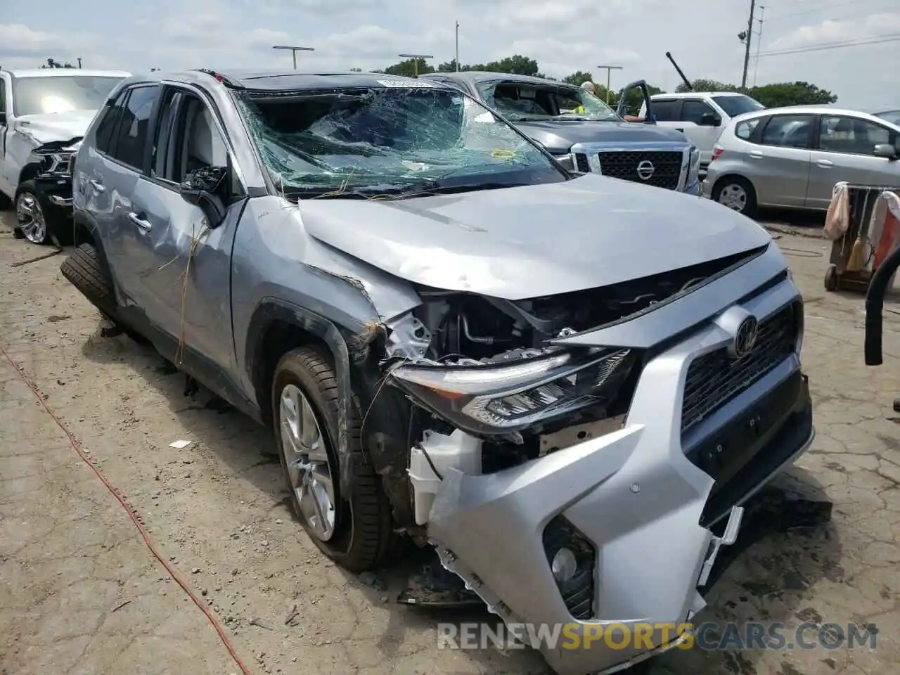 1 Photograph of a damaged car JTMY1RFV1LD517795 TOYOTA RAV4 2020