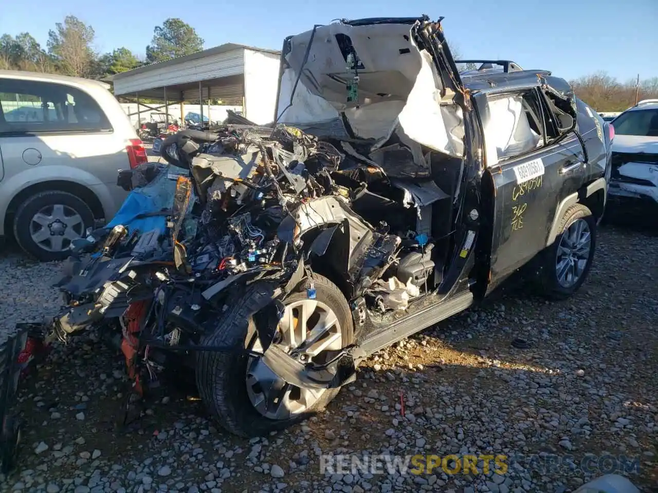 2 Photograph of a damaged car JTMY1RFV1LD522236 TOYOTA RAV4 2020