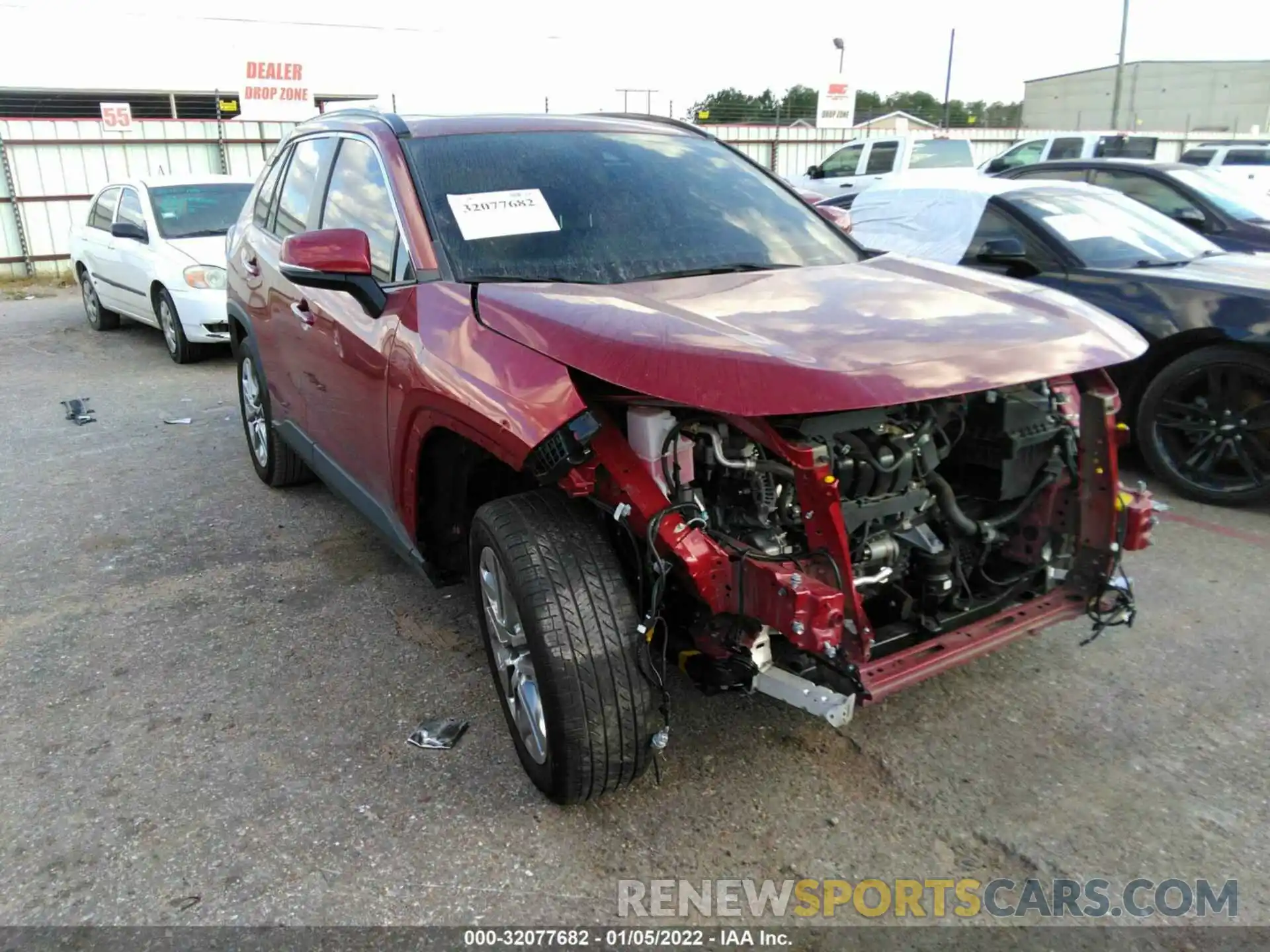 1 Photograph of a damaged car JTMY1RFV5LD519033 TOYOTA RAV4 2020