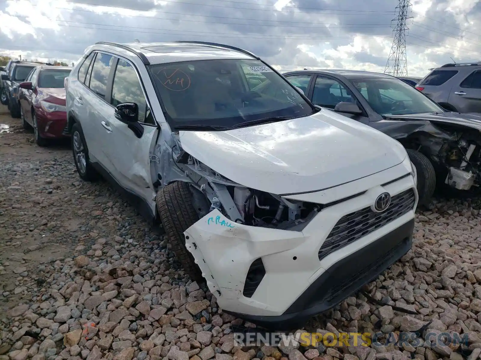 1 Photograph of a damaged car JTMY1RFV6LD520773 TOYOTA RAV4 2020