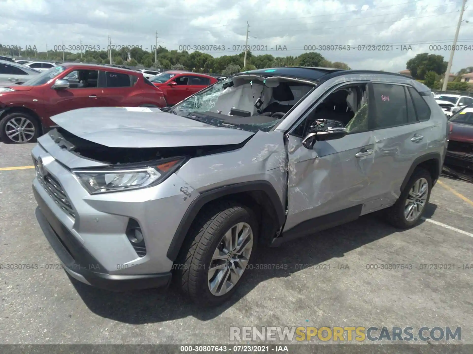 2 Photograph of a damaged car JTMY1RFV6LJ022087 TOYOTA RAV4 2020