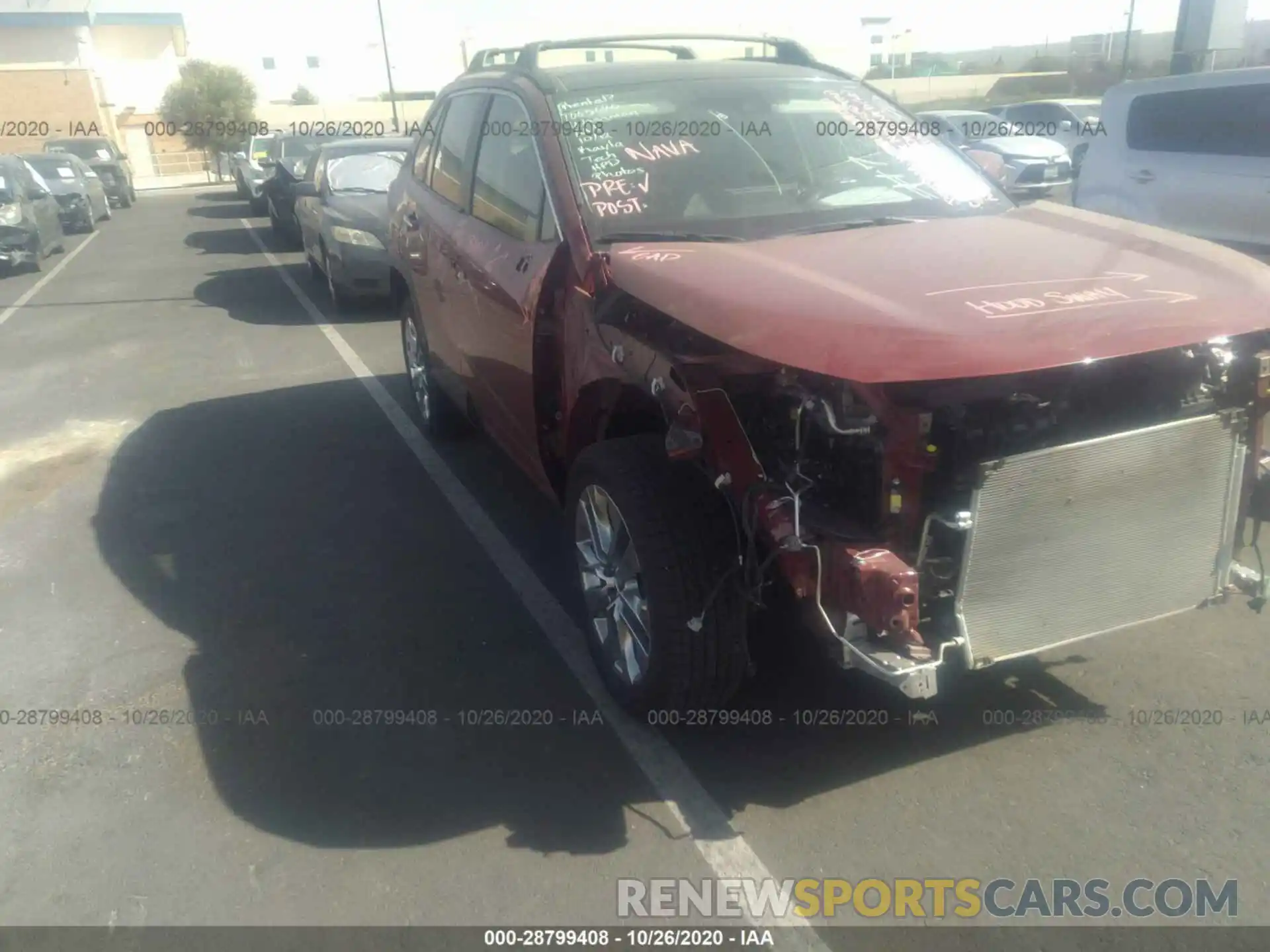 1 Photograph of a damaged car JTMY1RFVXLD519271 TOYOTA RAV4 2020