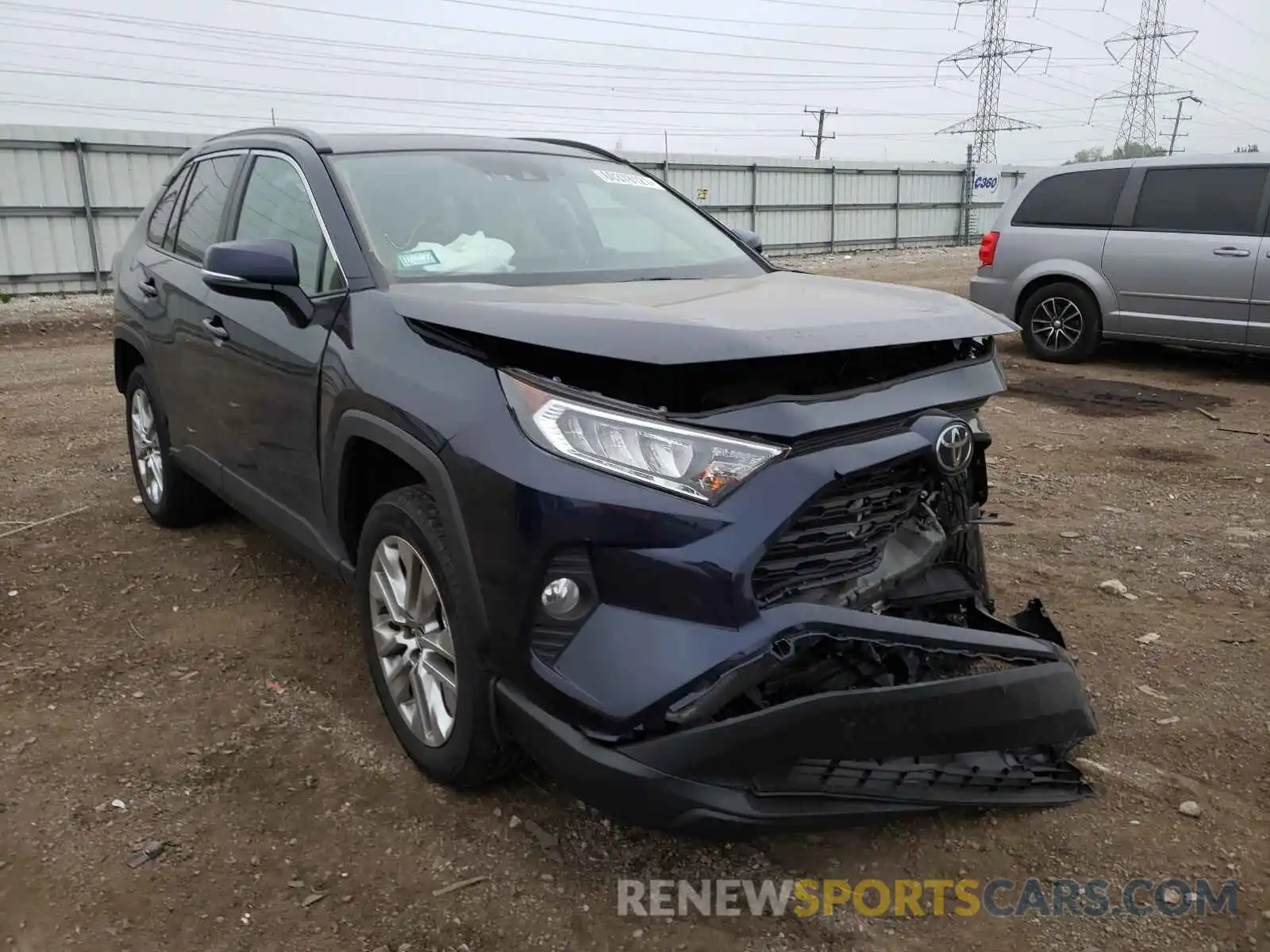 1 Photograph of a damaged car 2T3A1RFV0MW224007 TOYOTA RAV4 2021