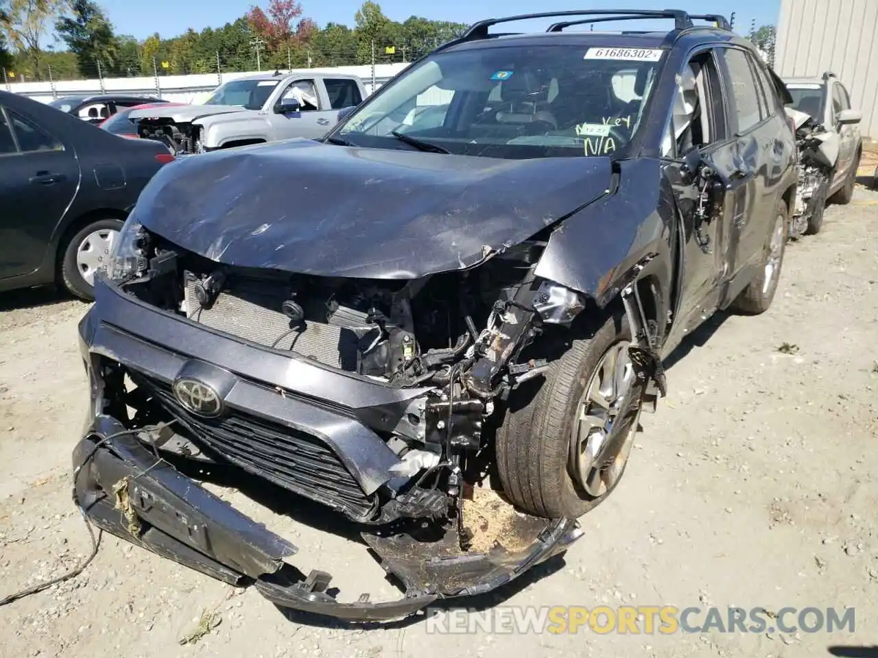 2 Photograph of a damaged car 2T3A1RFV1MC248091 TOYOTA RAV4 2021