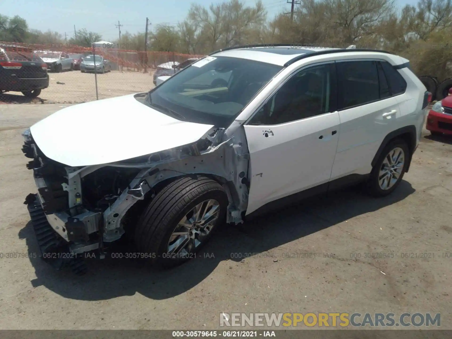 2 Photograph of a damaged car 2T3A1RFV1MW148068 TOYOTA RAV4 2021