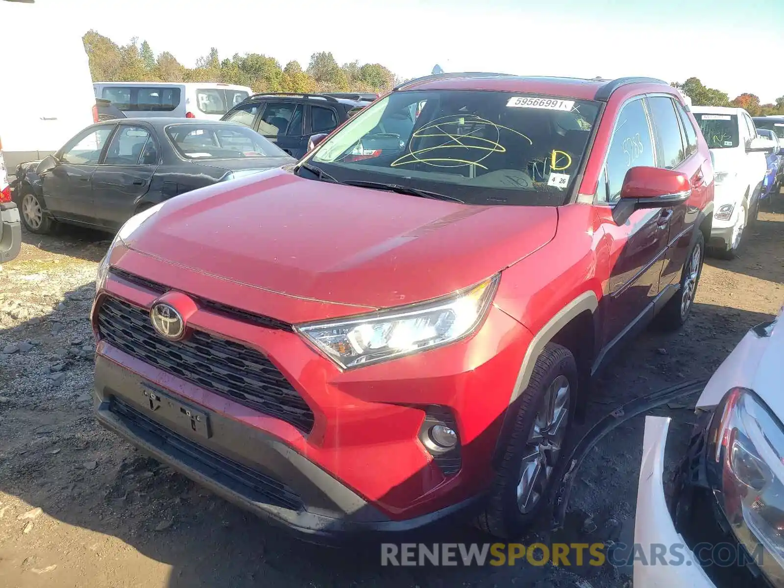 2 Photograph of a damaged car 2T3A1RFV1MW188635 TOYOTA RAV4 2021