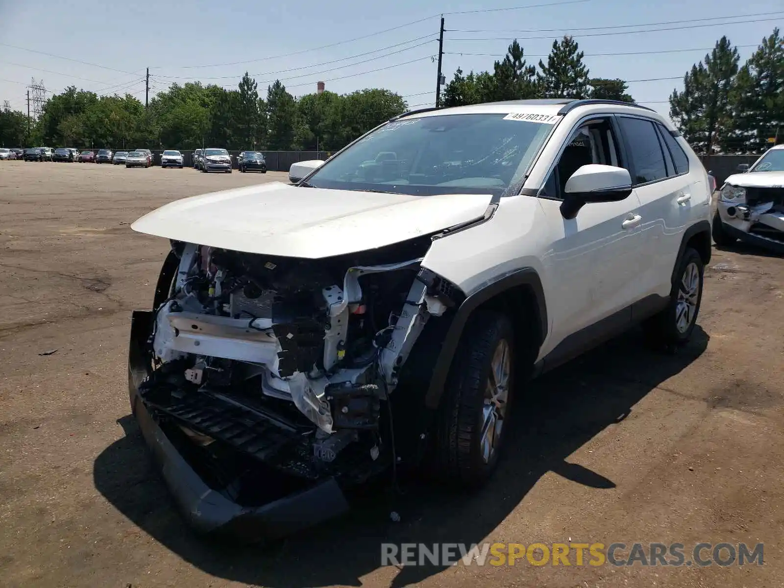 2 Photograph of a damaged car 2T3A1RFV1MW210360 TOYOTA RAV4 2021