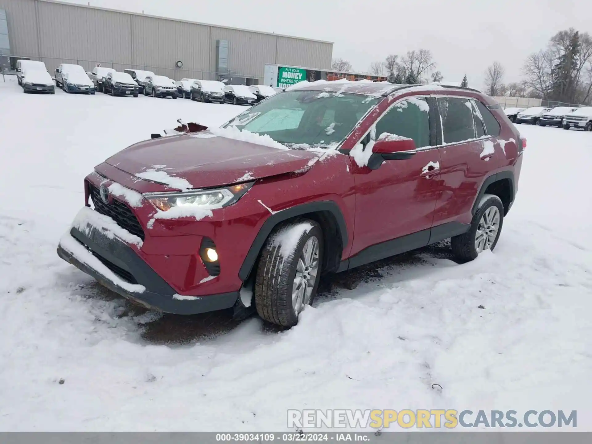 2 Photograph of a damaged car 2T3A1RFV1MW226199 TOYOTA RAV4 2021