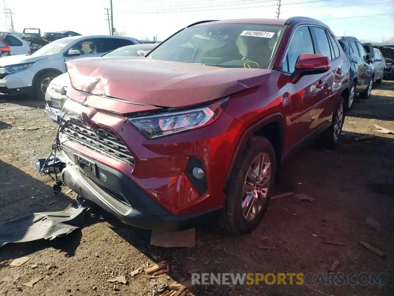 2 Photograph of a damaged car 2T3A1RFV2MW231010 TOYOTA RAV4 2021