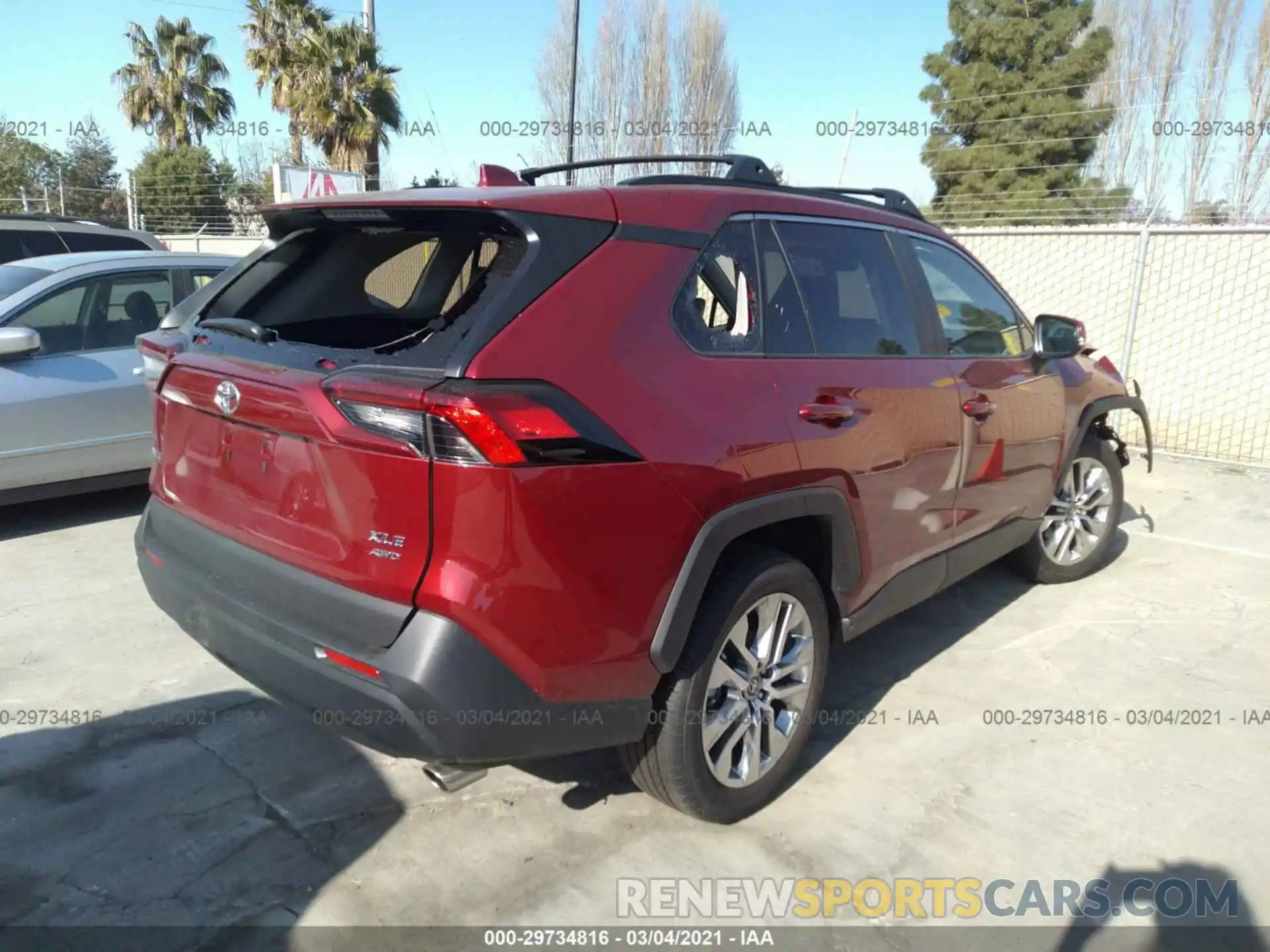 4 Photograph of a damaged car 2T3A1RFV3MC140958 TOYOTA RAV4 2021