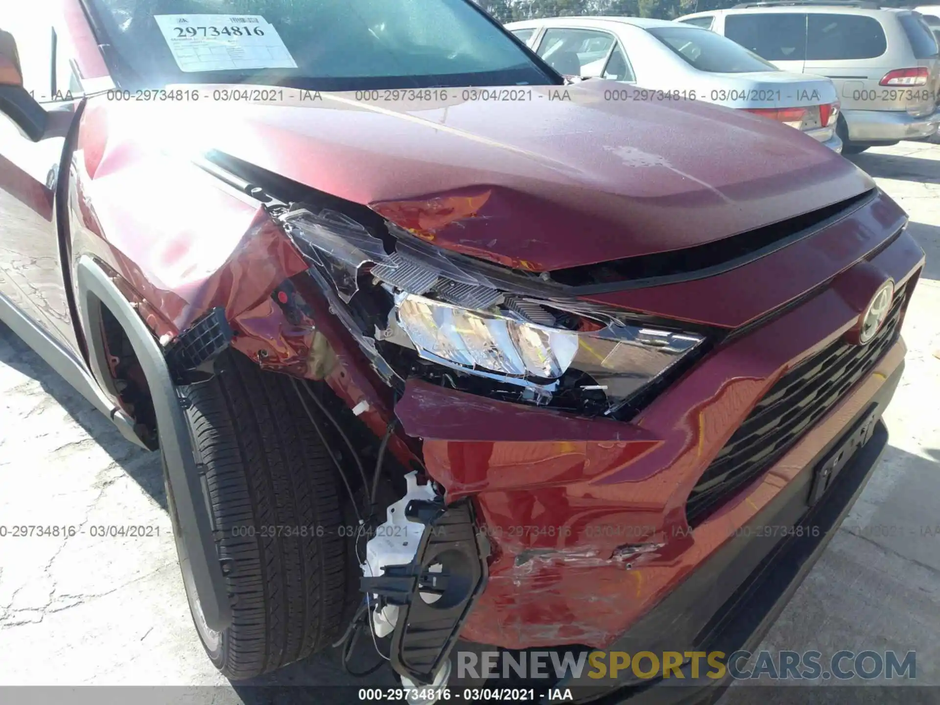 6 Photograph of a damaged car 2T3A1RFV3MC140958 TOYOTA RAV4 2021