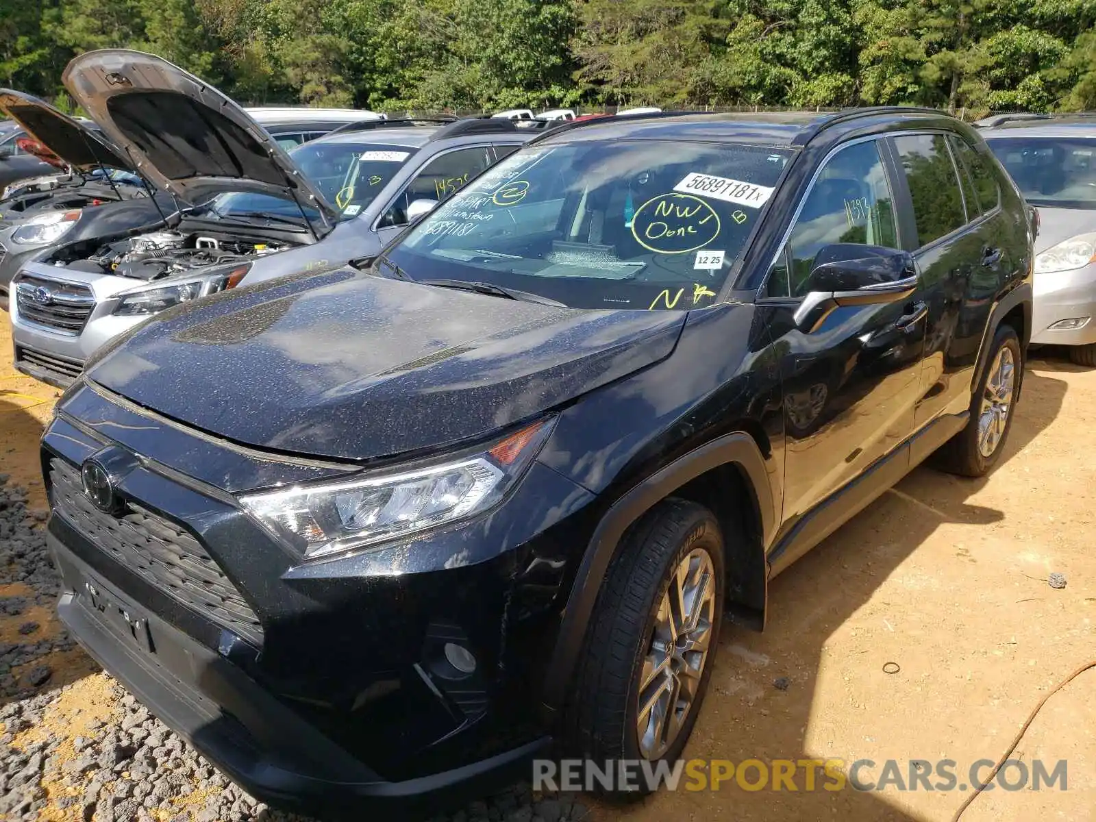 2 Photograph of a damaged car 2T3A1RFV3MW145852 TOYOTA RAV4 2021