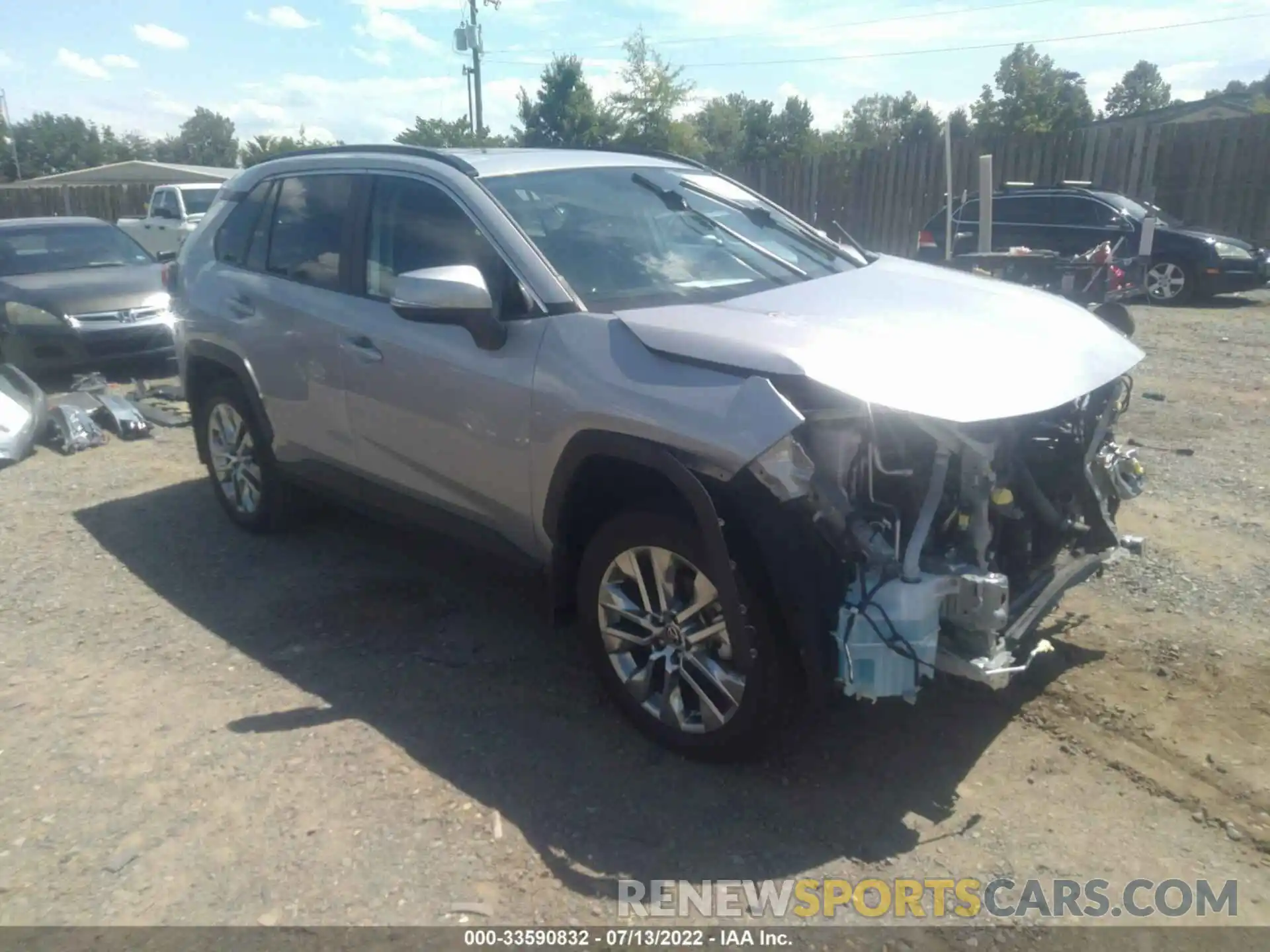 1 Photograph of a damaged car 2T3A1RFV4MC191403 TOYOTA RAV4 2021