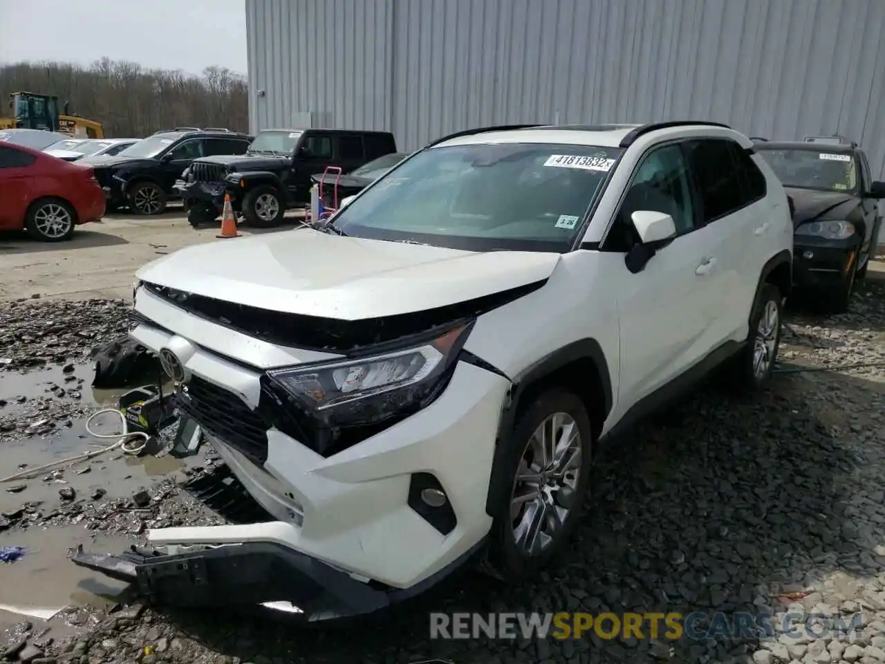 2 Photograph of a damaged car 2T3A1RFV4MW182845 TOYOTA RAV4 2021