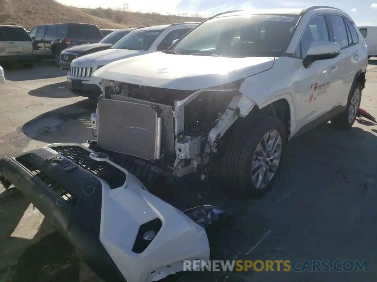 2 Photograph of a damaged car 2T3A1RFV4MW187625 TOYOTA RAV4 2021