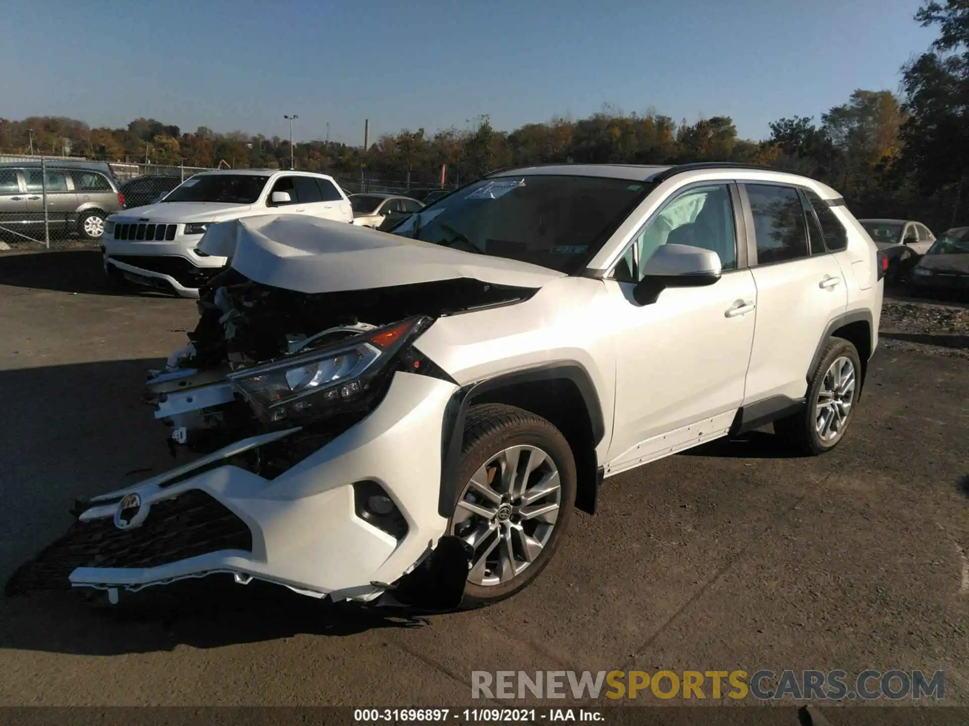 2 Photograph of a damaged car 2T3A1RFV4MW207047 TOYOTA RAV4 2021