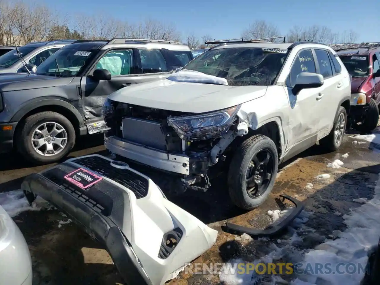 2 Photograph of a damaged car 2T3A1RFV4MW208893 TOYOTA RAV4 2021