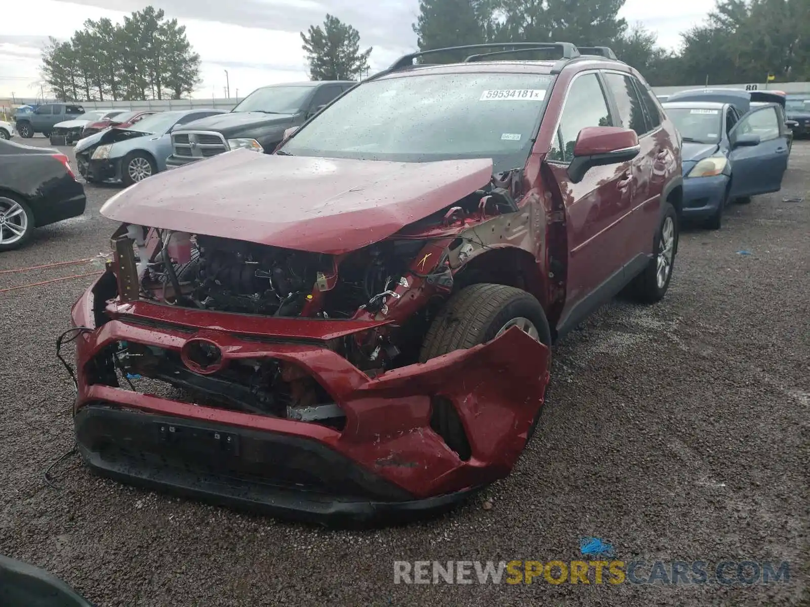 2 Photograph of a damaged car 2T3A1RFV4MW214533 TOYOTA RAV4 2021