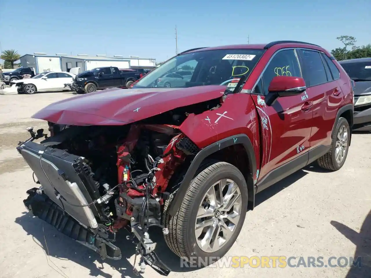 2 Photograph of a damaged car 2T3A1RFV5MW190906 TOYOTA RAV4 2021