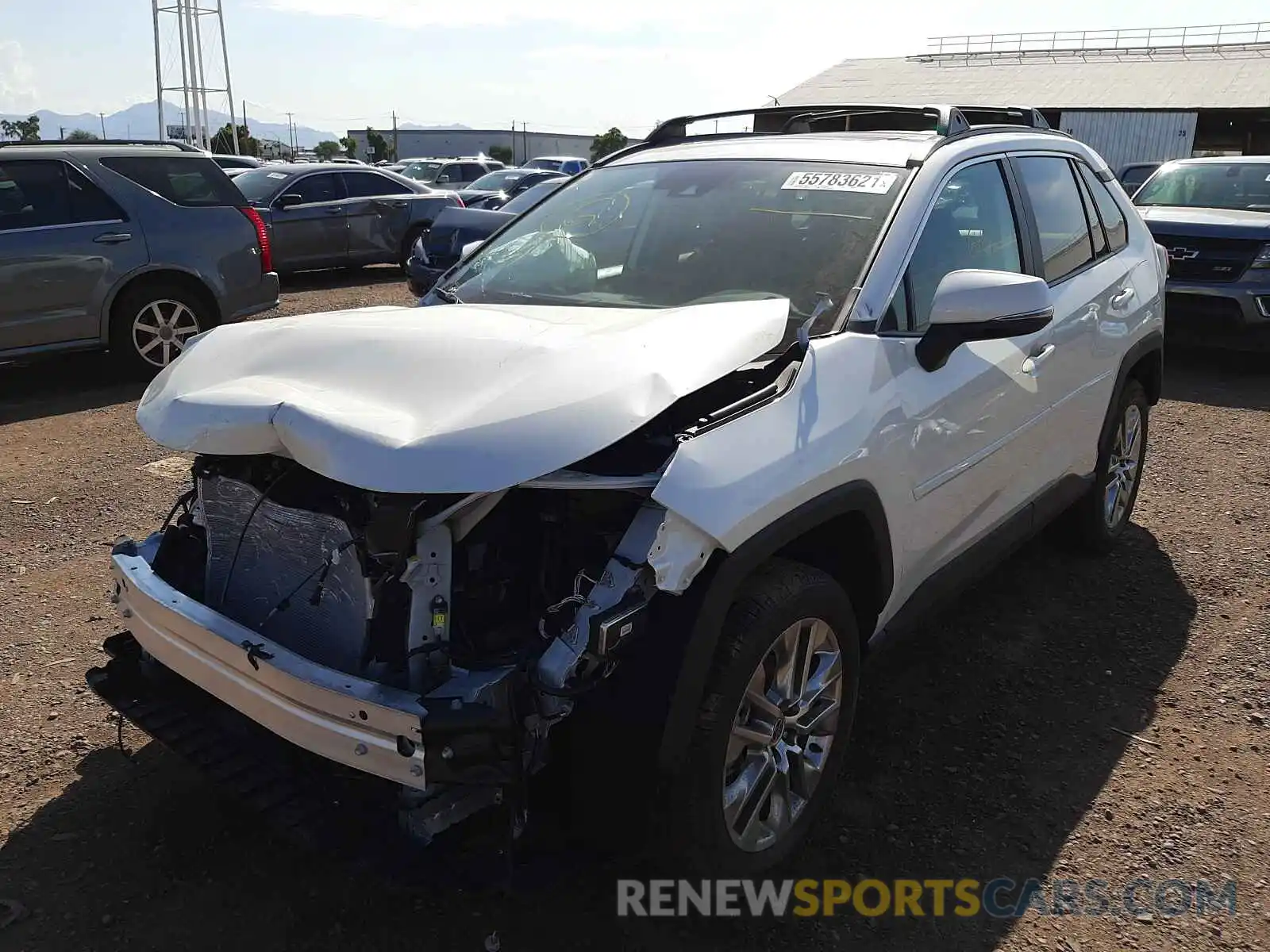 2 Photograph of a damaged car 2T3A1RFV5MW216954 TOYOTA RAV4 2021