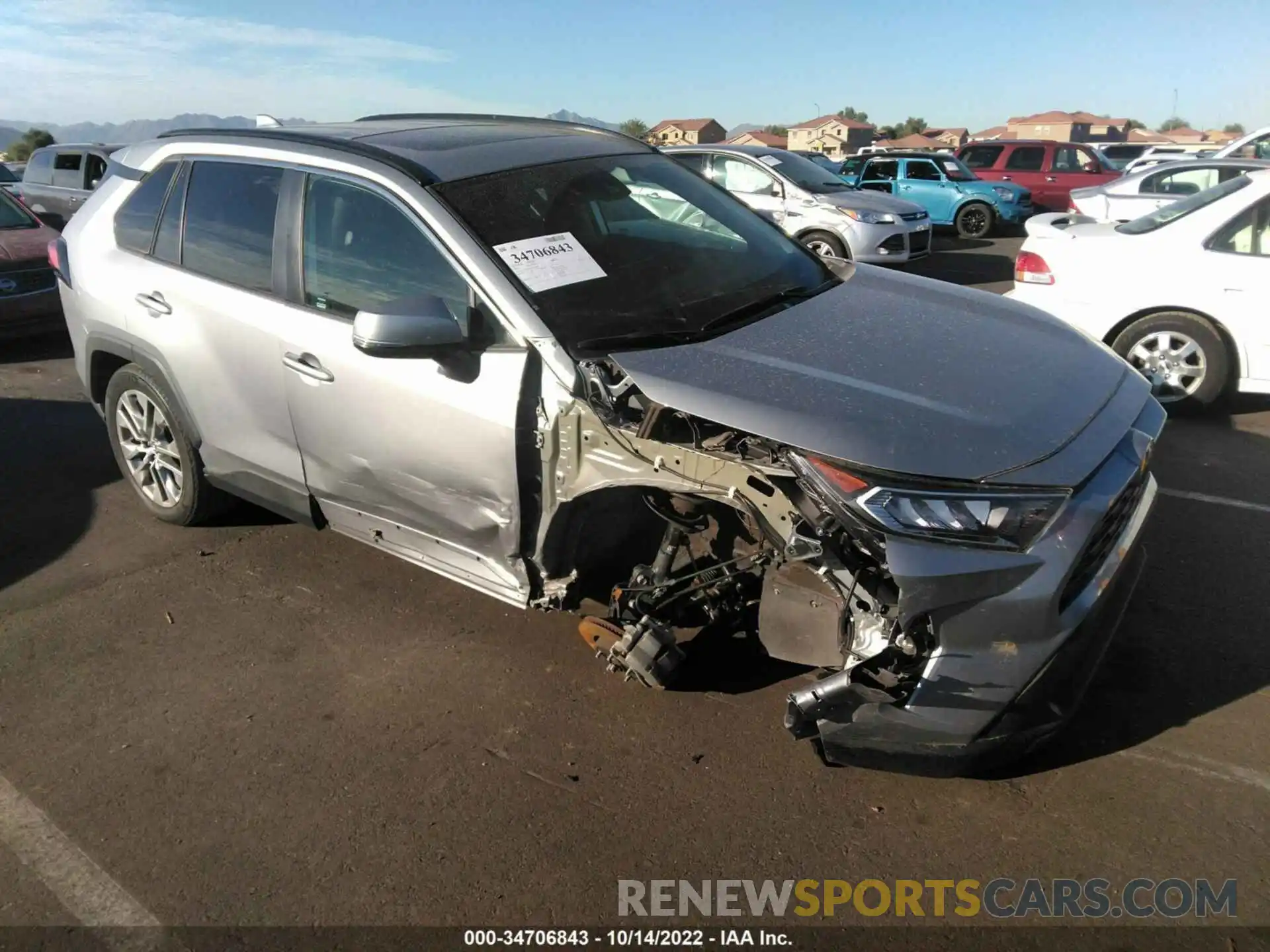 1 Photograph of a damaged car 2T3A1RFV6MC175994 TOYOTA RAV4 2021