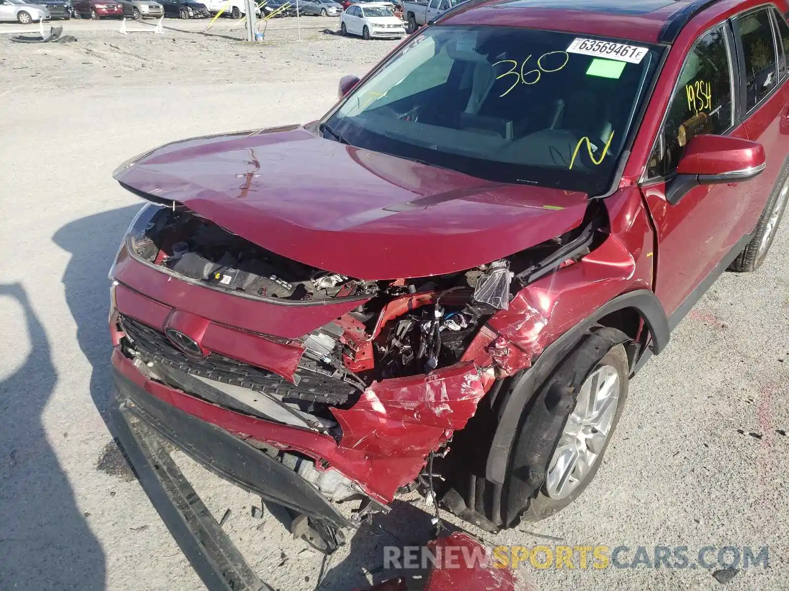 9 Photograph of a damaged car 2T3A1RFV6MW159793 TOYOTA RAV4 2021