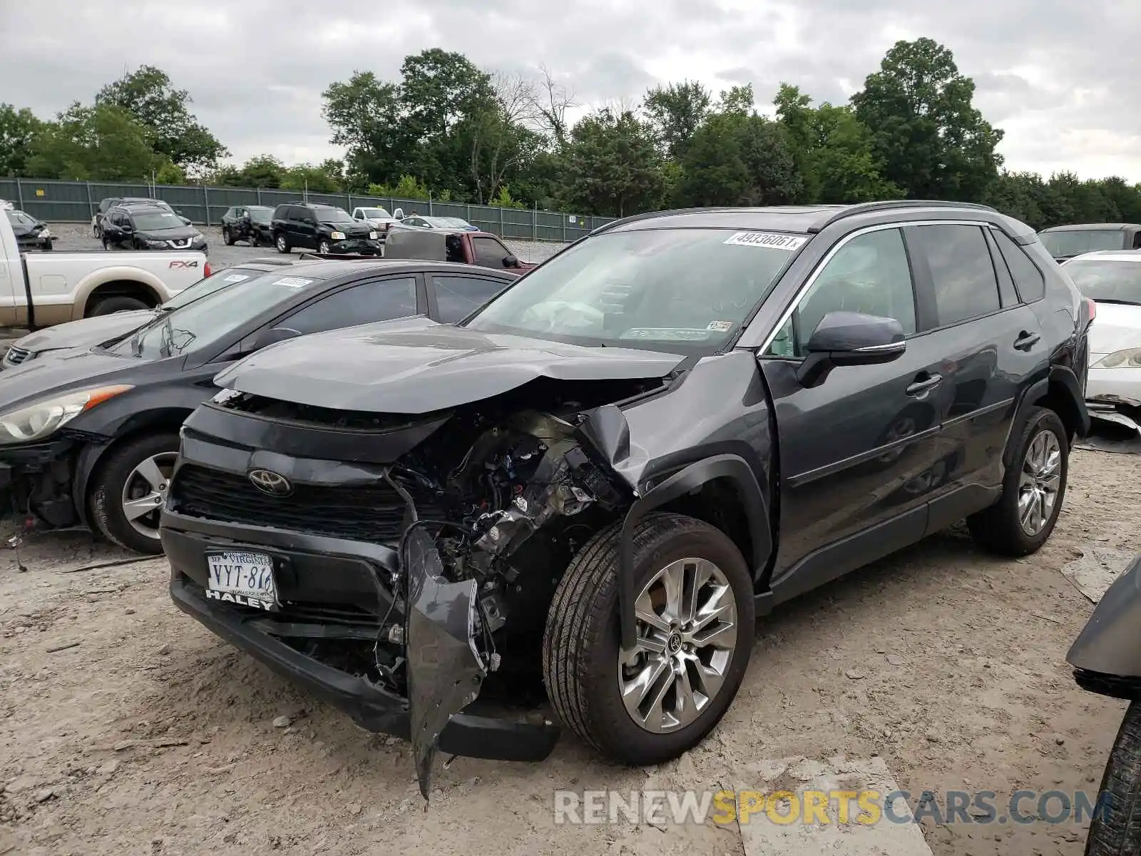 2 Фотография поврежденного автомобиля 2T3A1RFV7MC171243 TOYOTA RAV4 2021