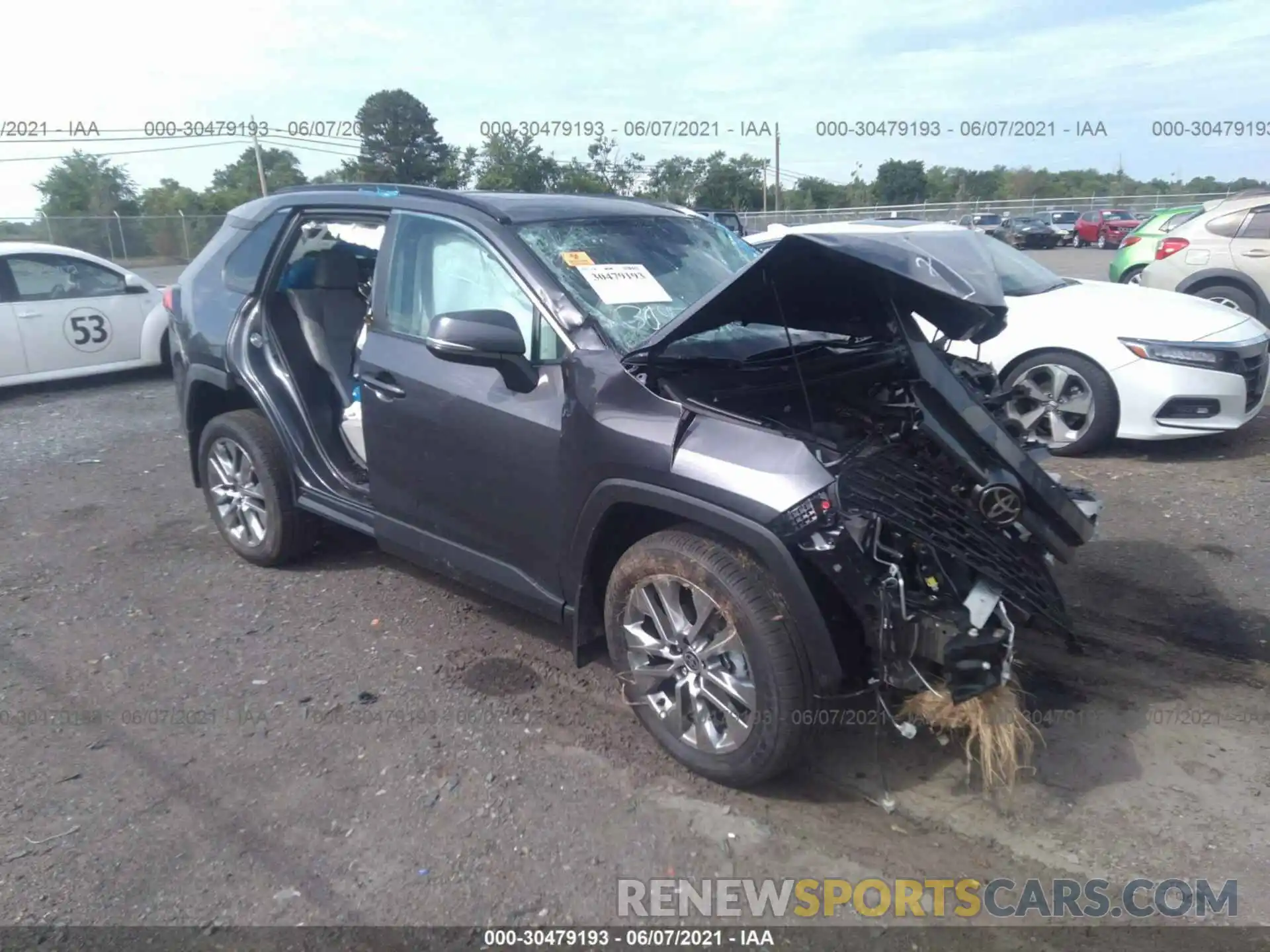 1 Photograph of a damaged car 2T3A1RFV7MC194344 TOYOTA RAV4 2021