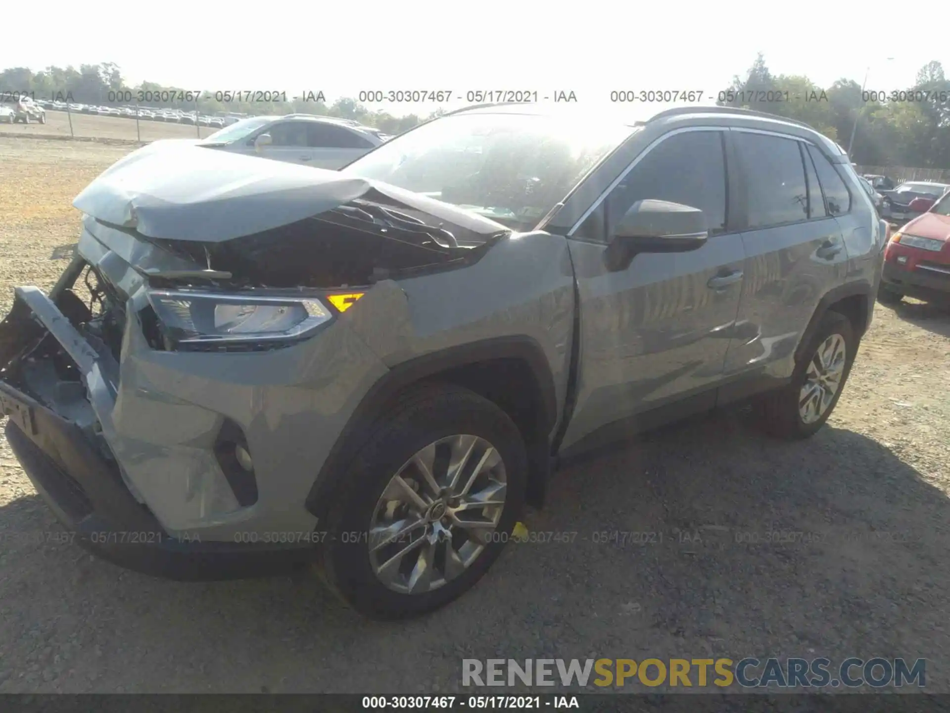 2 Photograph of a damaged car 2T3A1RFV7MW173136 TOYOTA RAV4 2021