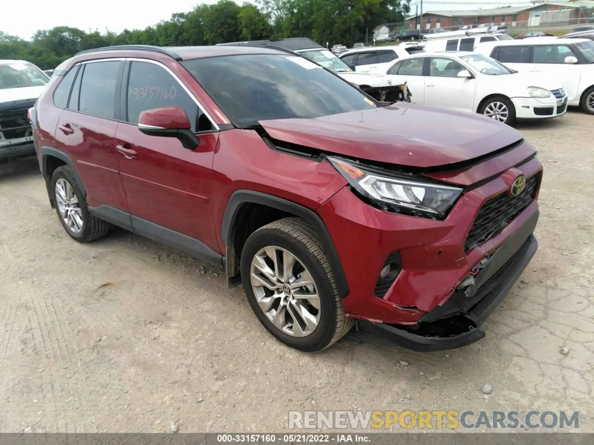 1 Photograph of a damaged car 2T3A1RFV7MW178160 TOYOTA RAV4 2021