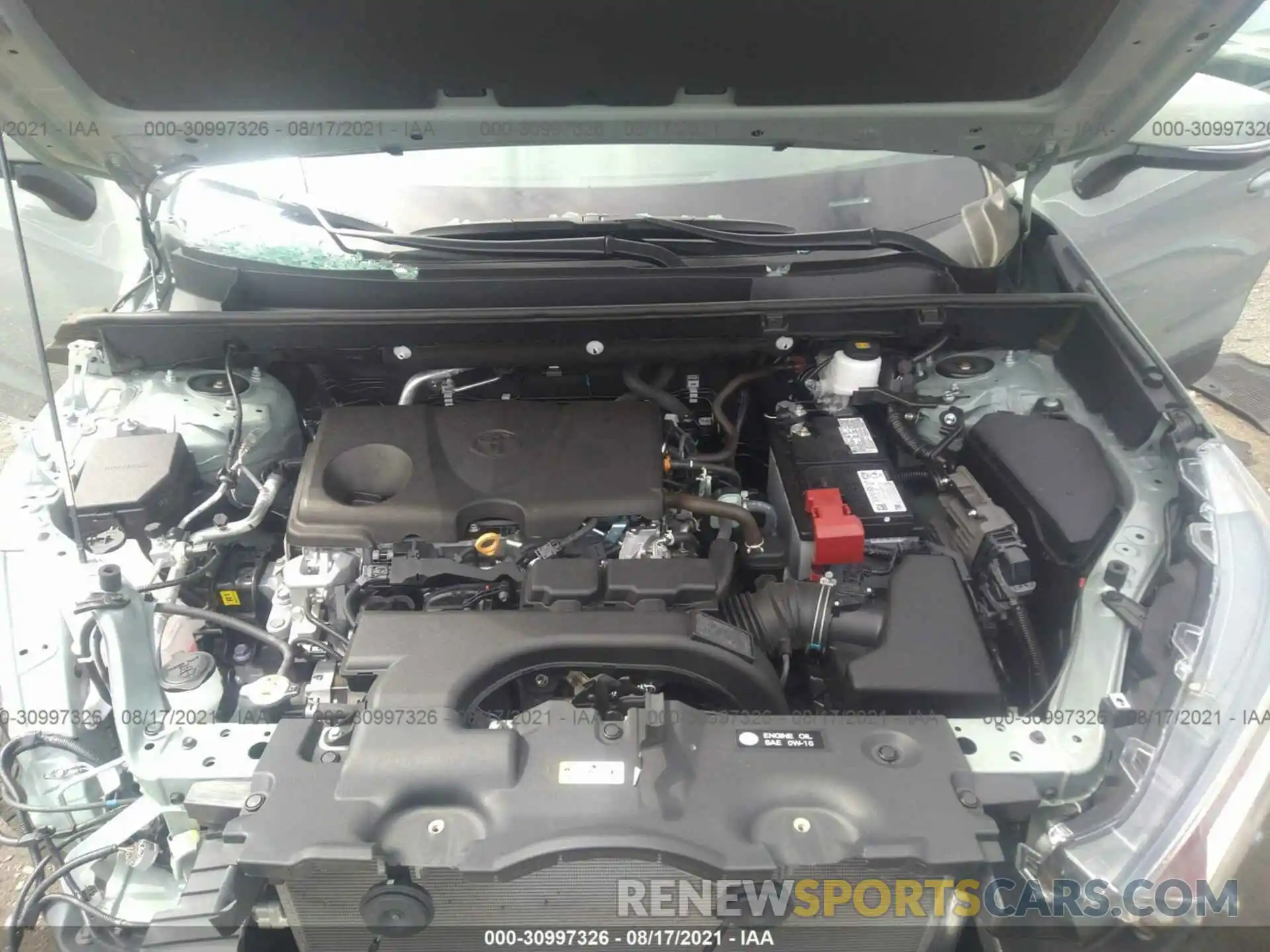 10 Фотография поврежденного автомобиля 2T3A1RFV7MW187733 TOYOTA RAV4 2021