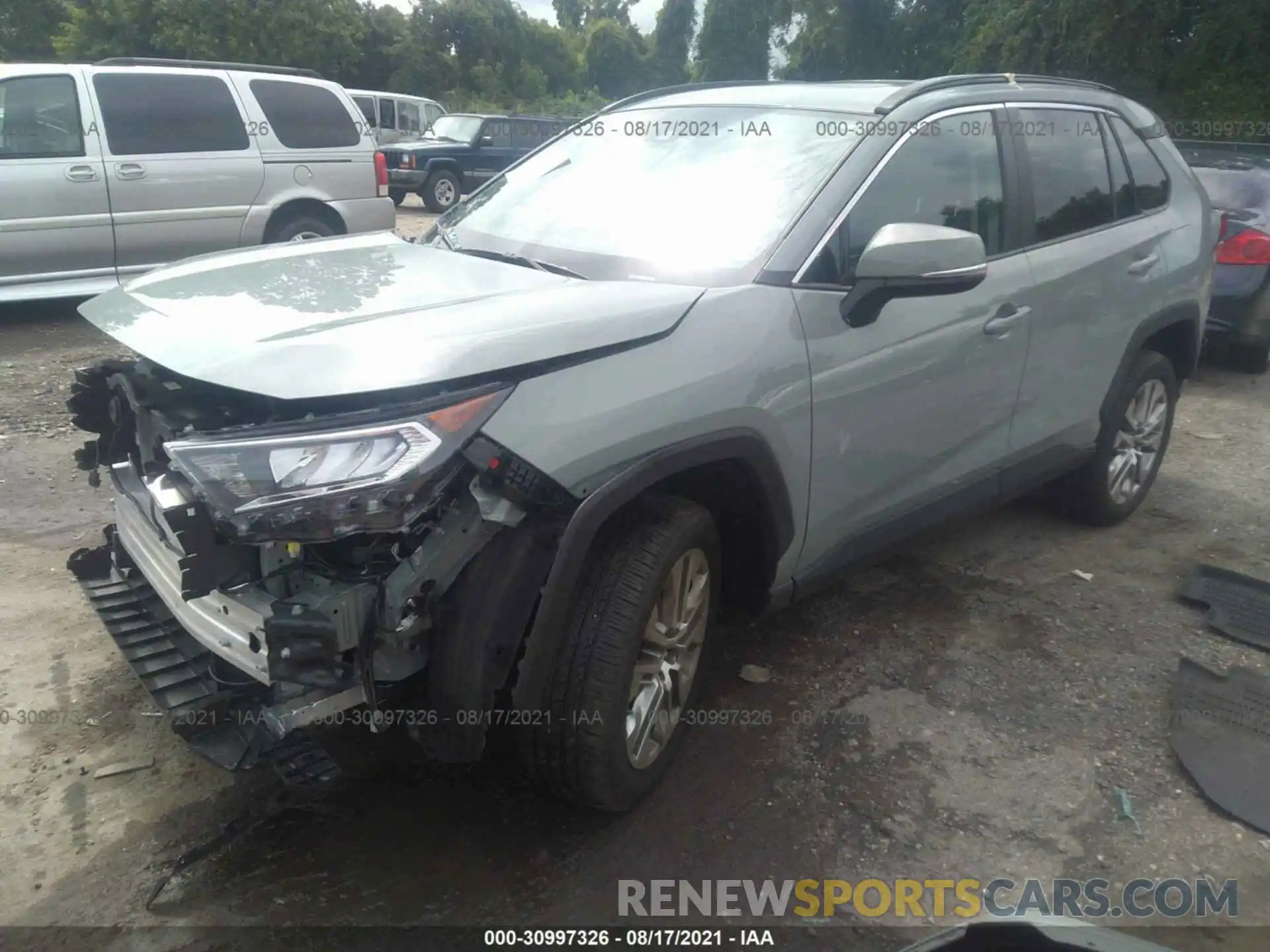 2 Photograph of a damaged car 2T3A1RFV7MW187733 TOYOTA RAV4 2021