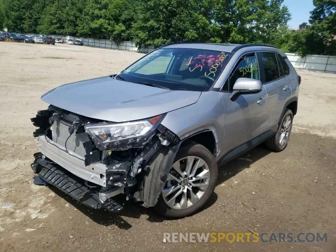 2 Photograph of a damaged car 2T3A1RFV8MC254891 TOYOTA RAV4 2021