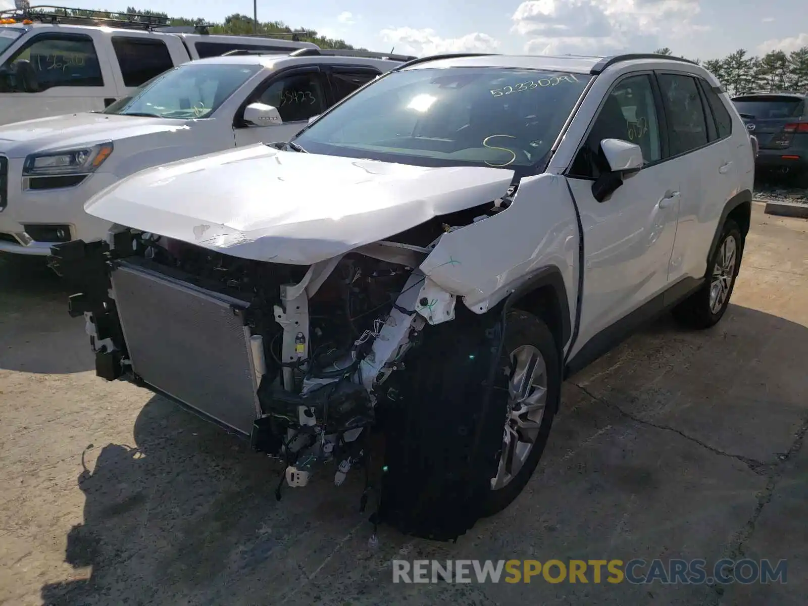 2 Photograph of a damaged car 2T3A1RFV8MW144793 TOYOTA RAV4 2021