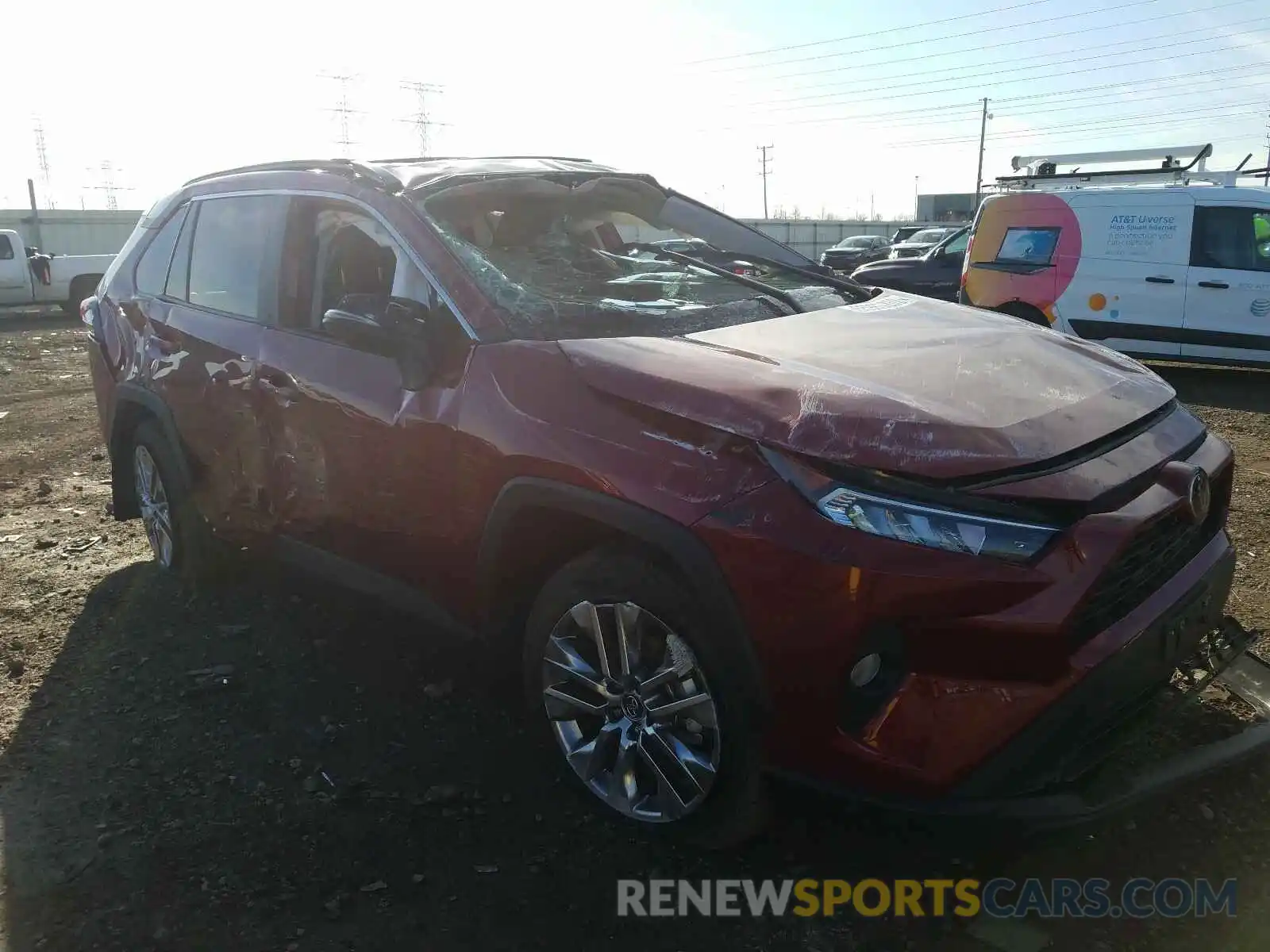 1 Photograph of a damaged car 2T3A1RFV9MC144254 TOYOTA RAV4 2021