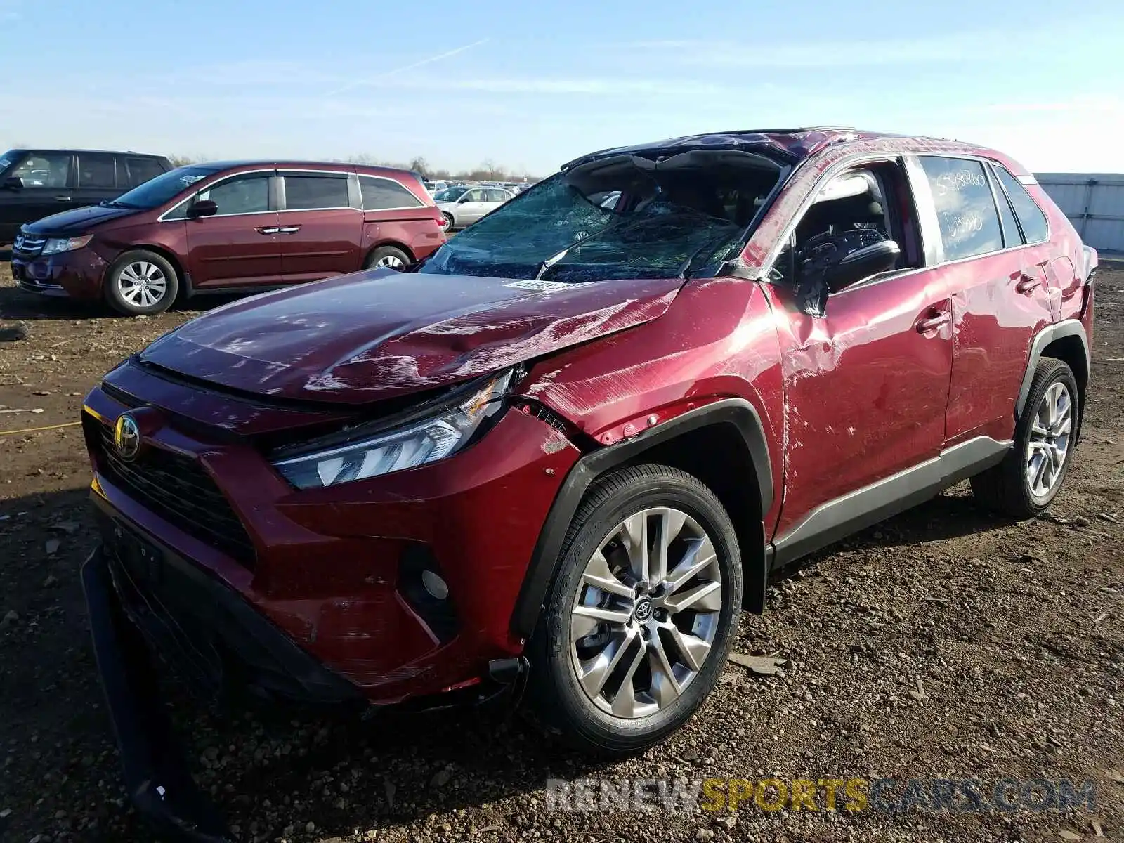 2 Фотография поврежденного автомобиля 2T3A1RFV9MC144254 TOYOTA RAV4 2021