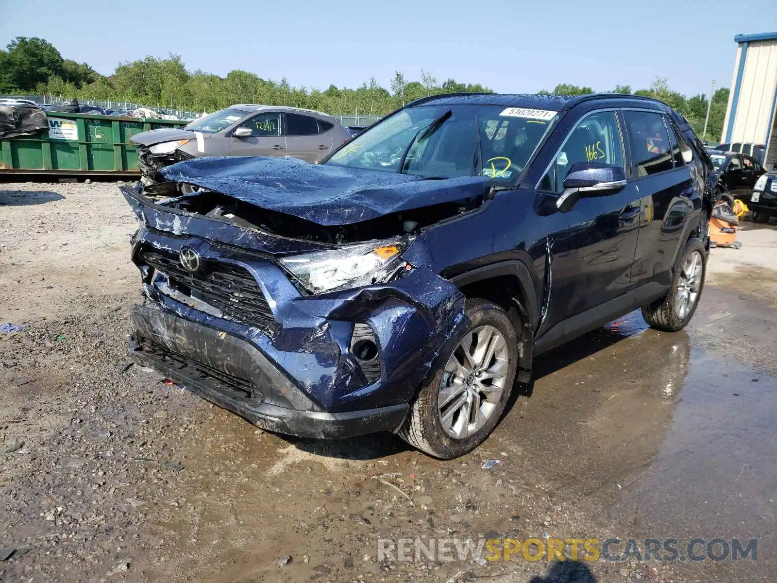 2 Photograph of a damaged car 2T3A1RFV9MW209411 TOYOTA RAV4 2021