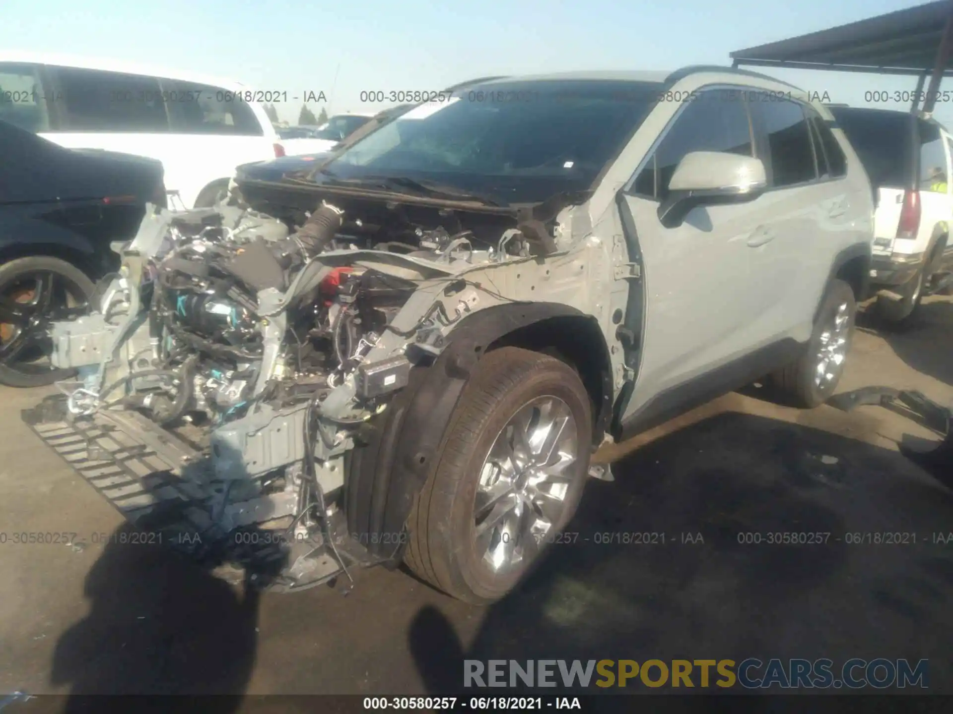 2 Photograph of a damaged car 2T3A1RFVXMW188407 TOYOTA RAV4 2021