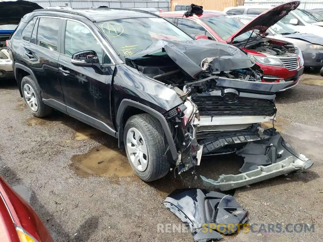 1 Photograph of a damaged car 2T3B1RFV3MC186651 TOYOTA RAV4 2021