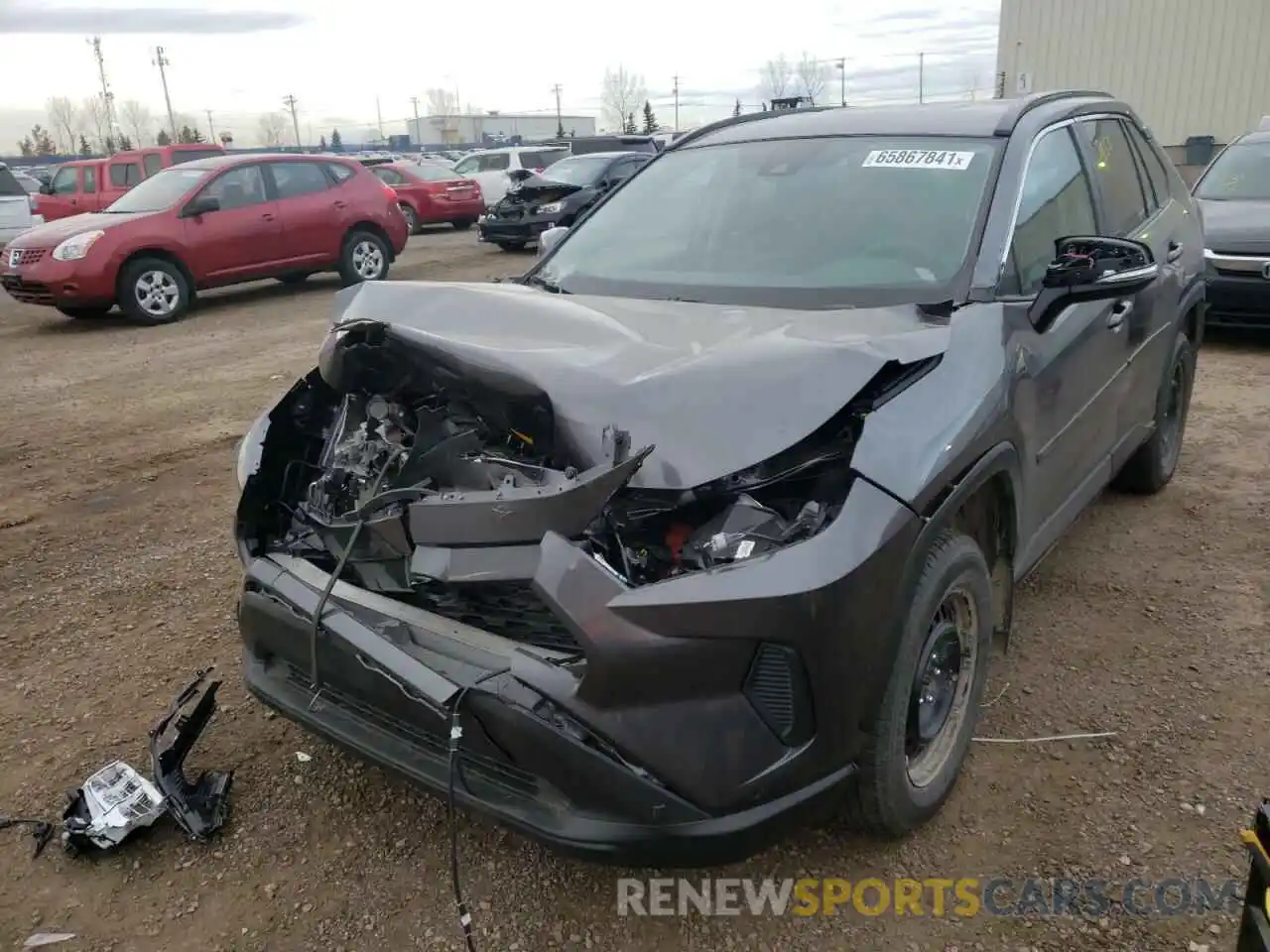 2 Photograph of a damaged car 2T3B1RFV6MC202809 TOYOTA RAV4 2021