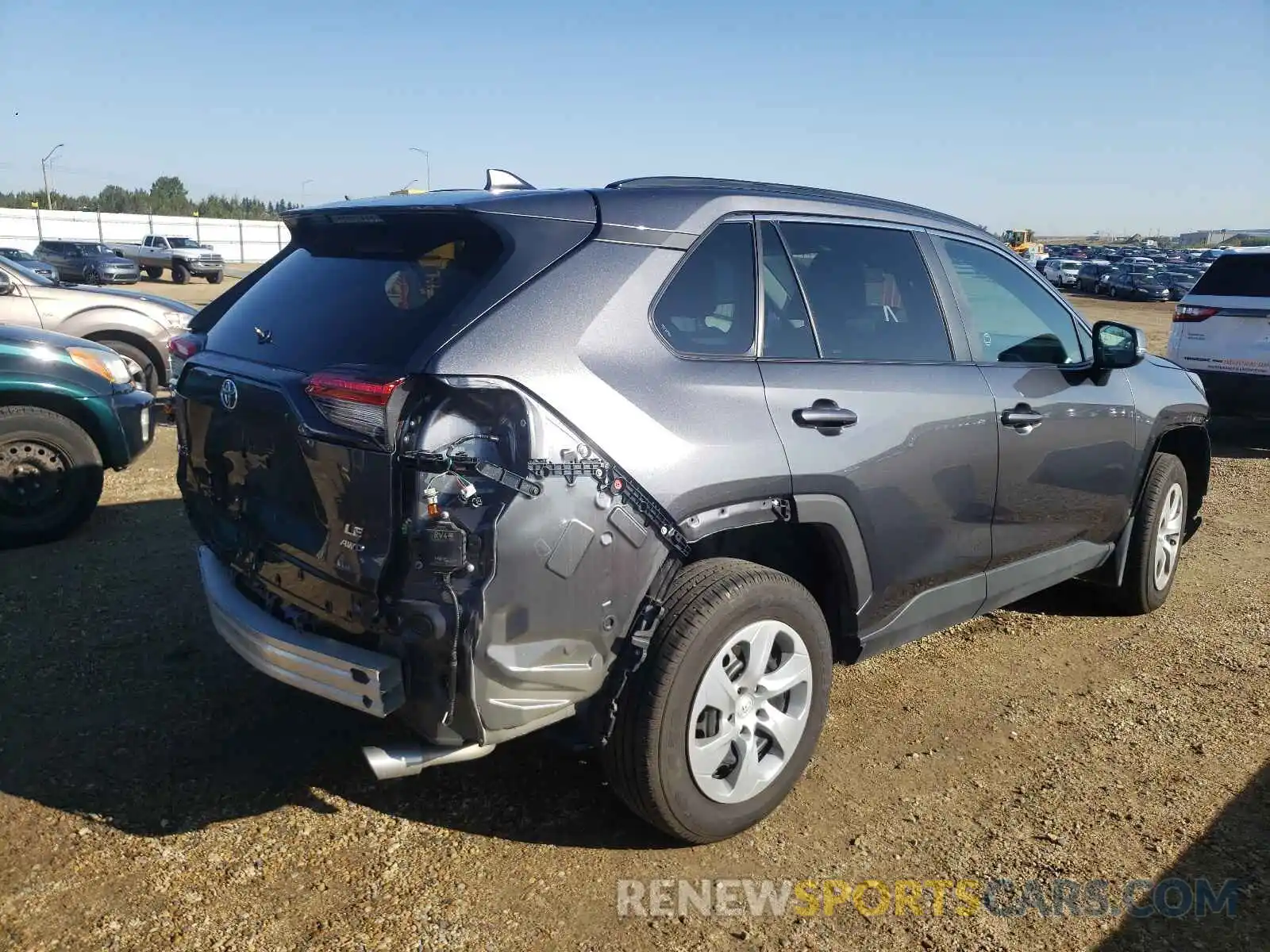 4 Photograph of a damaged car 2T3B1RFVXMC181575 TOYOTA RAV4 2021