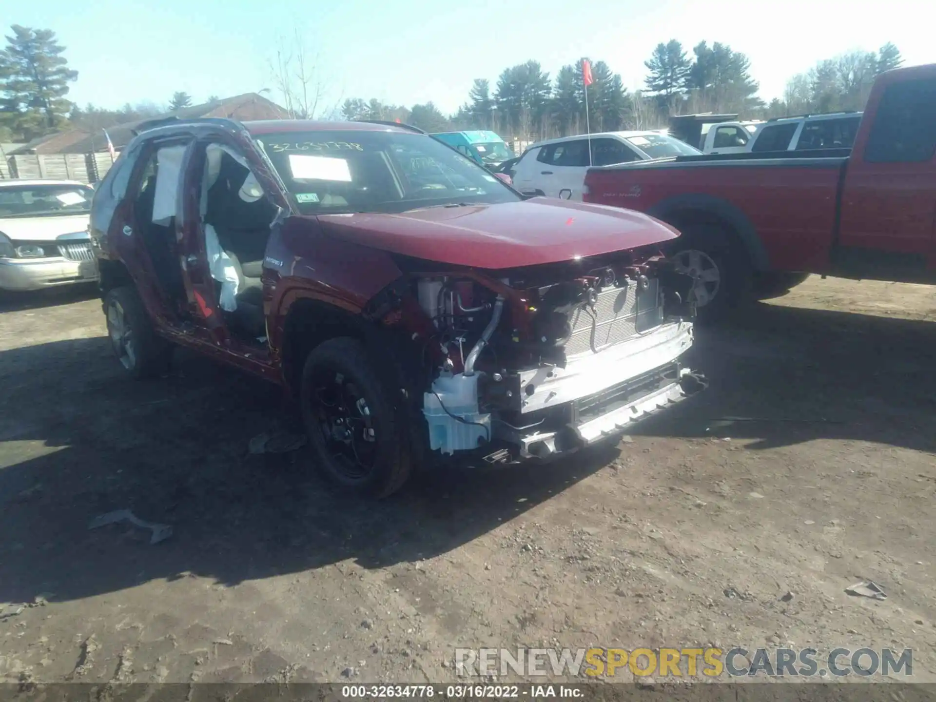 1 Photograph of a damaged car 2T3B6RFV1MW028910 TOYOTA RAV4 2021