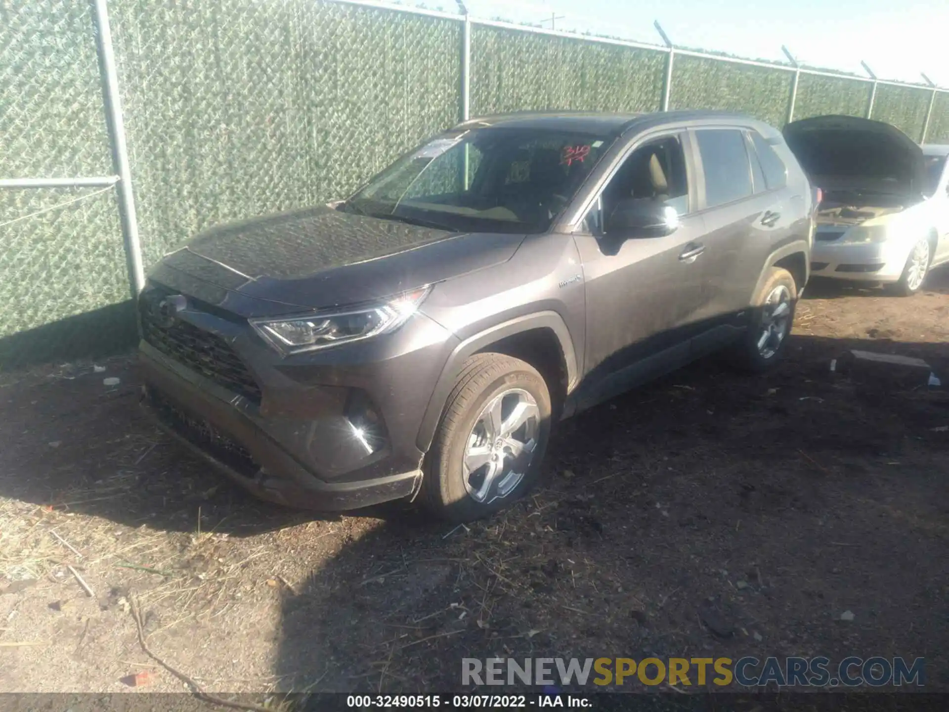 2 Photograph of a damaged car 2T3B6RFV2MW023375 TOYOTA RAV4 2021