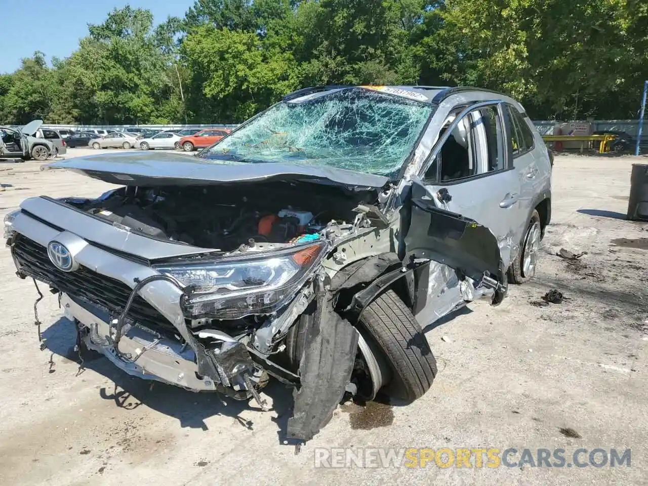 2 Photograph of a damaged car 2T3B6RFV3MW029282 TOYOTA RAV4 2021