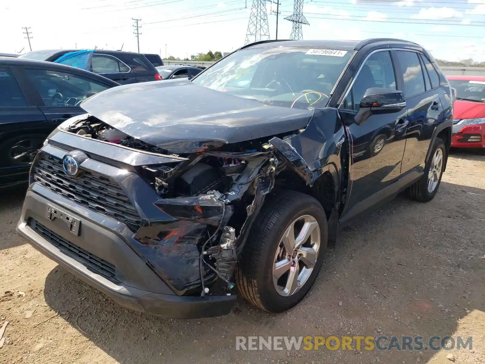 2 Photograph of a damaged car 2T3B6RFV5MW016176 TOYOTA RAV4 2021